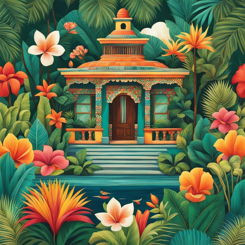 Grand Aztec-Style Mexican House by Tropical Waters