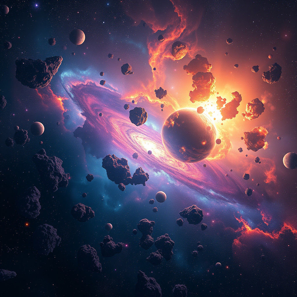 Majestic Galaxy in Dreamlike Splendor as Digital Artwork