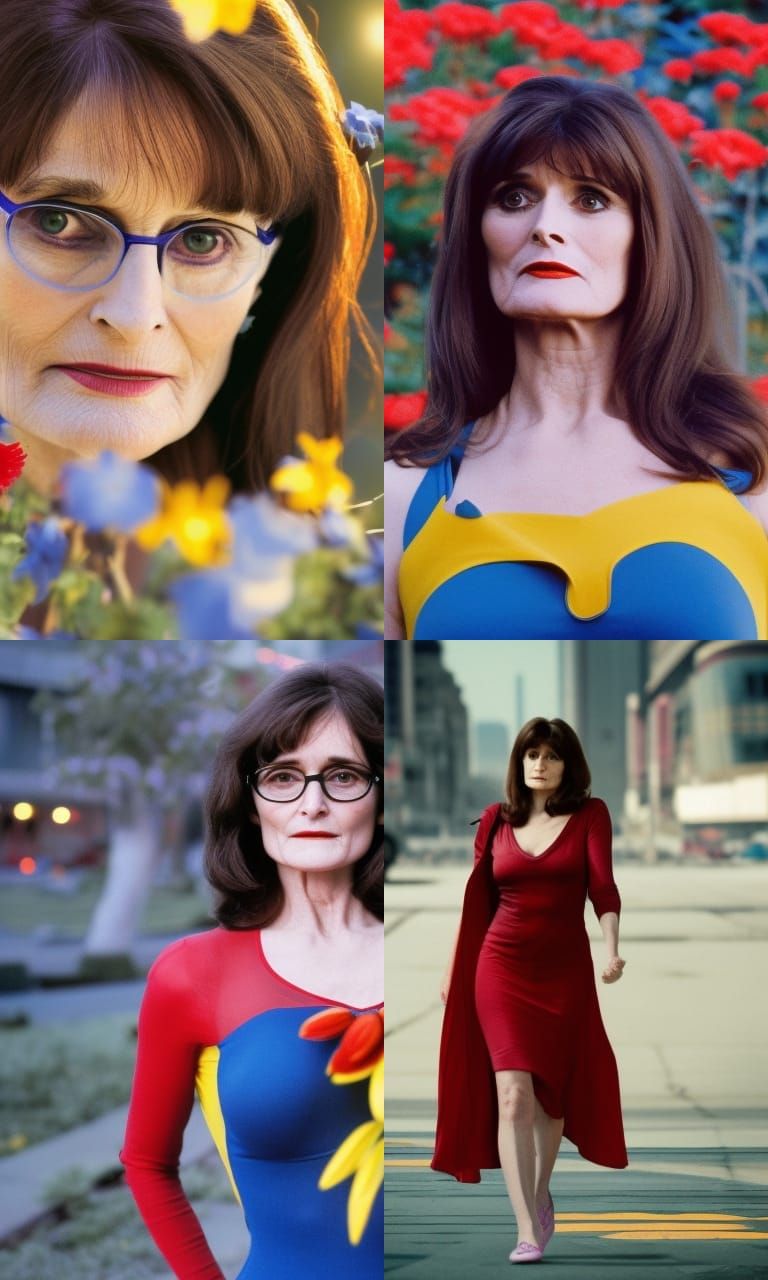 Lois Lane in Cyberpunk City, Professional Photography