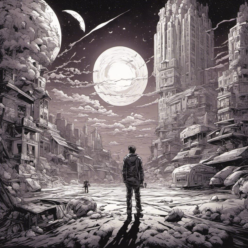 Comic Book Art in Style of Mark Brooks and Dan Mumford