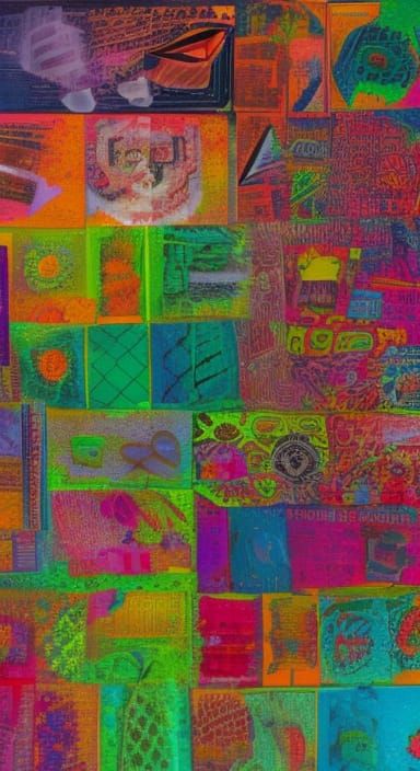 Colorful Detailed Composition: Sharp Visuals