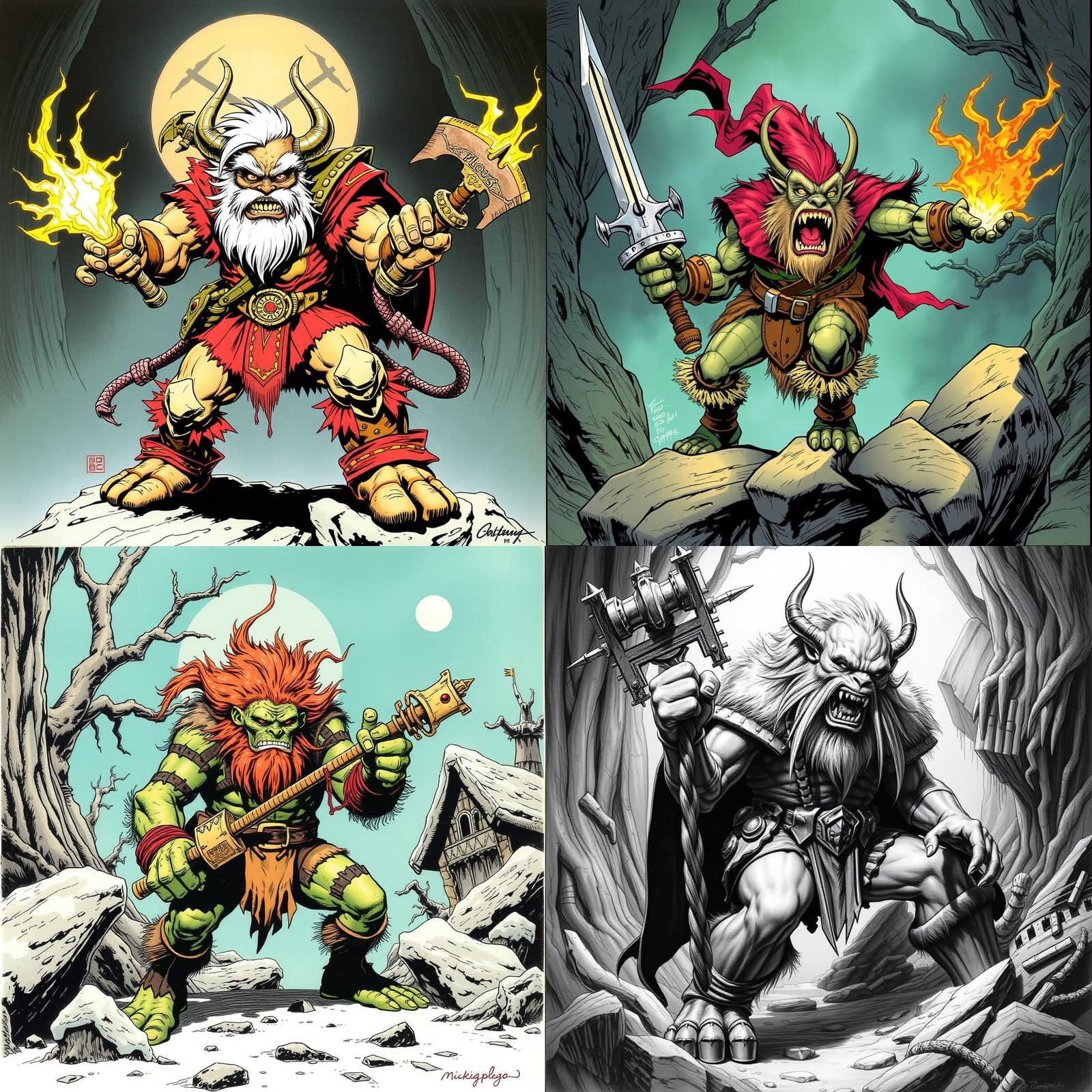 Mike Ploog Comic Art Style Illustration