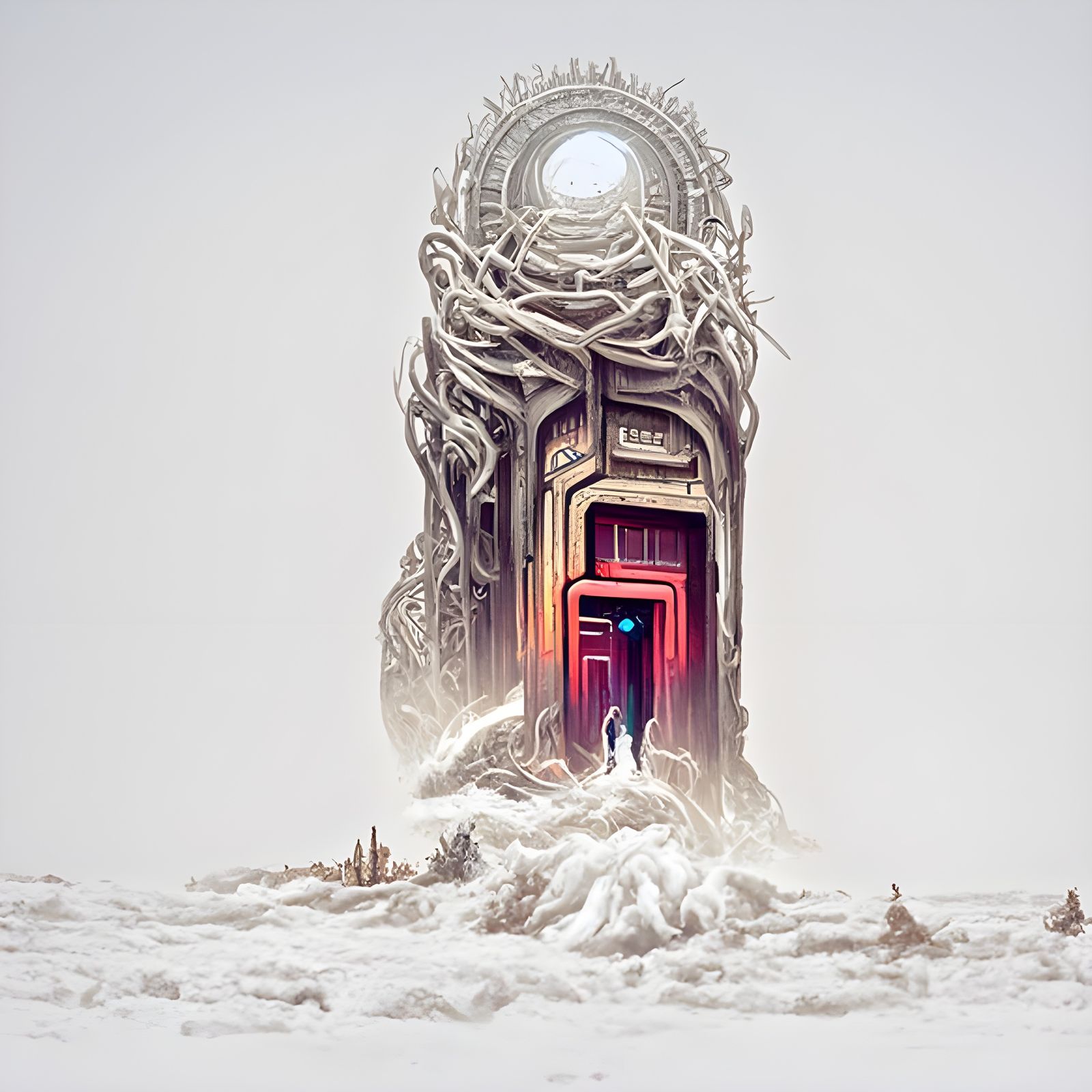 Surreal Doorway From Non-Existence: Digital Art