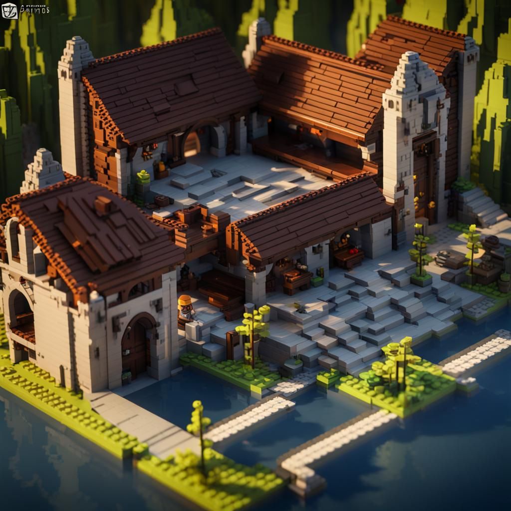 Lego Baldur's Gate 3: 3D Rendered Art