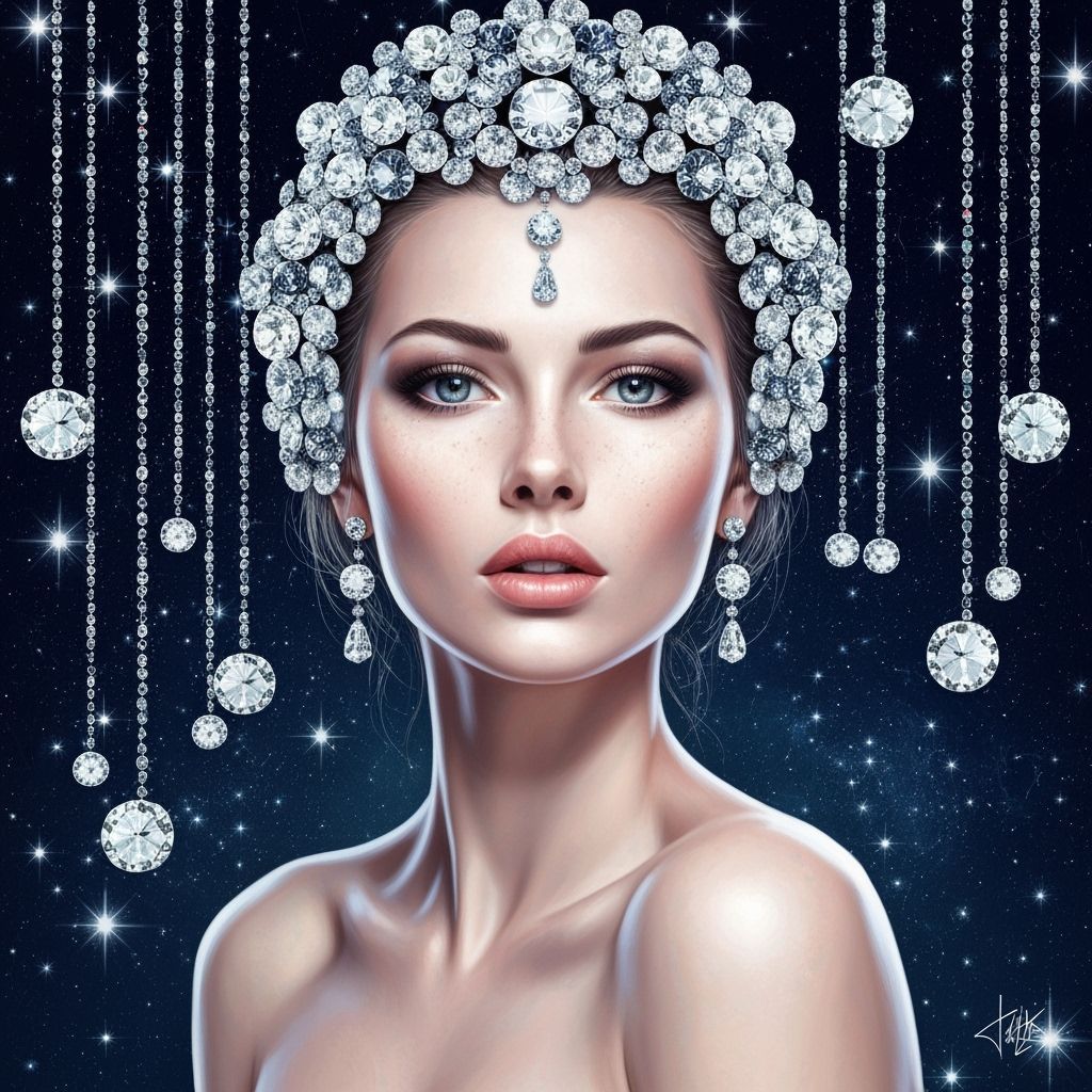 Magical Starry Night Portrait in Van Gogh Style