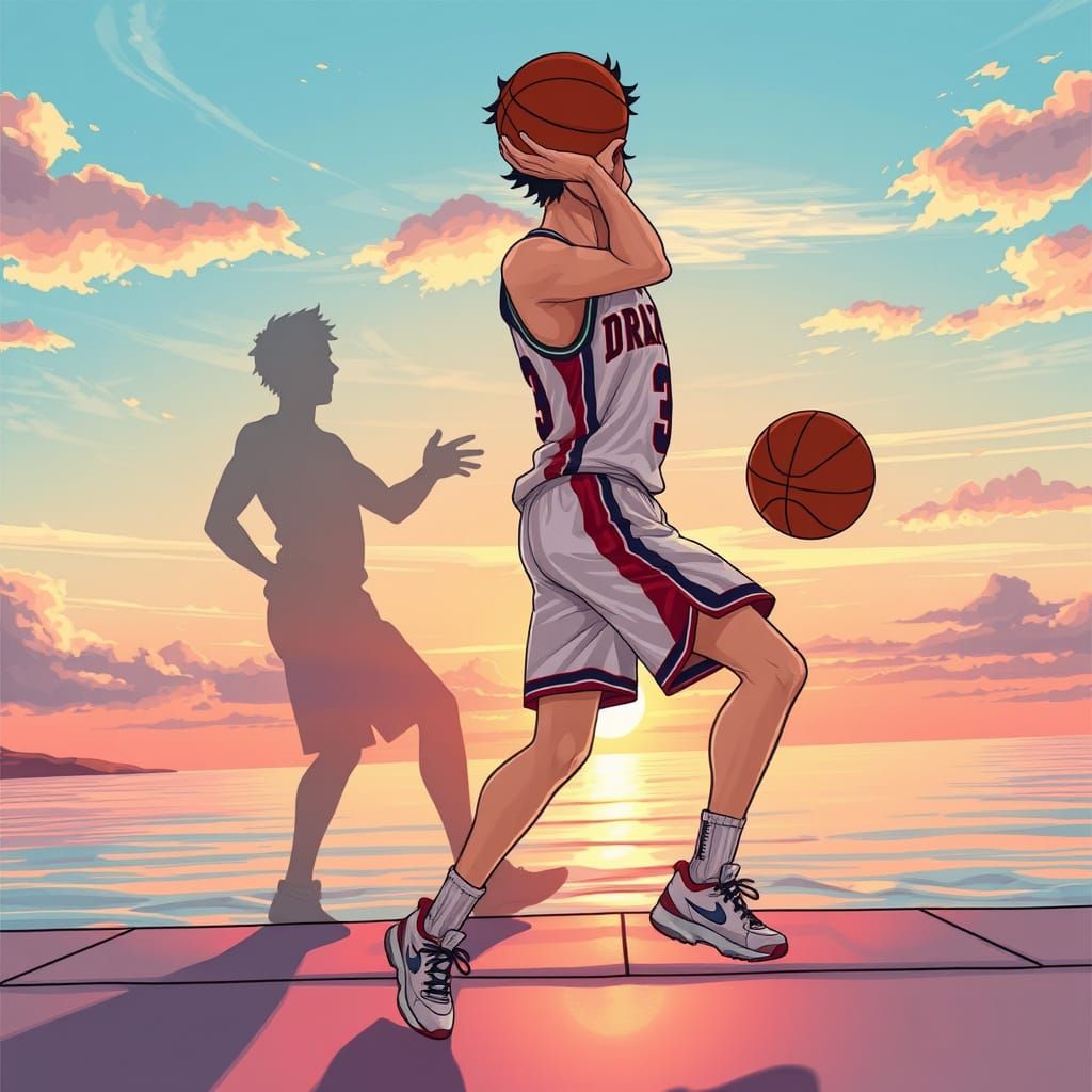 Drazen Petrovic: Anime Basketball by the Sea