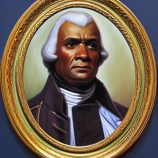 Thomas Jefferson Medal in Oil Painting Style