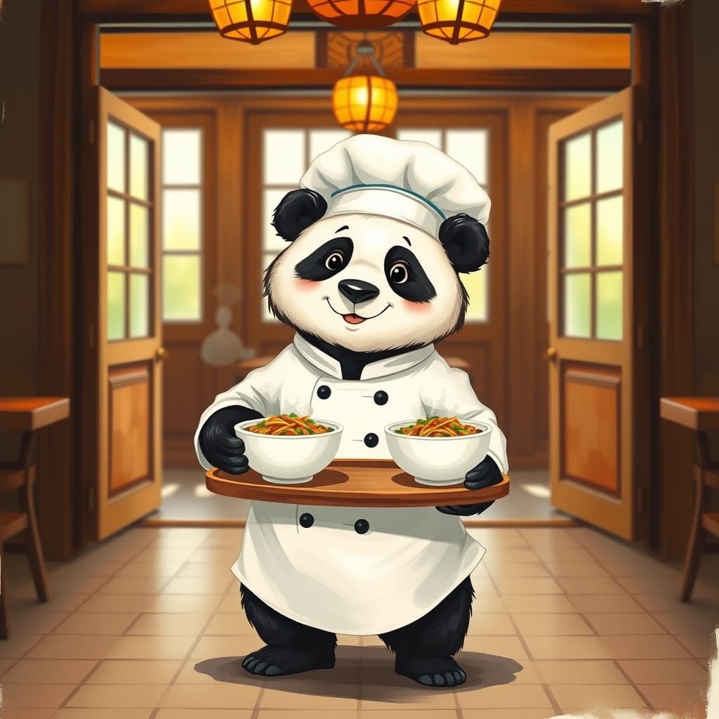 Panda Chef Serves Up Whimsical Asian Cuisine