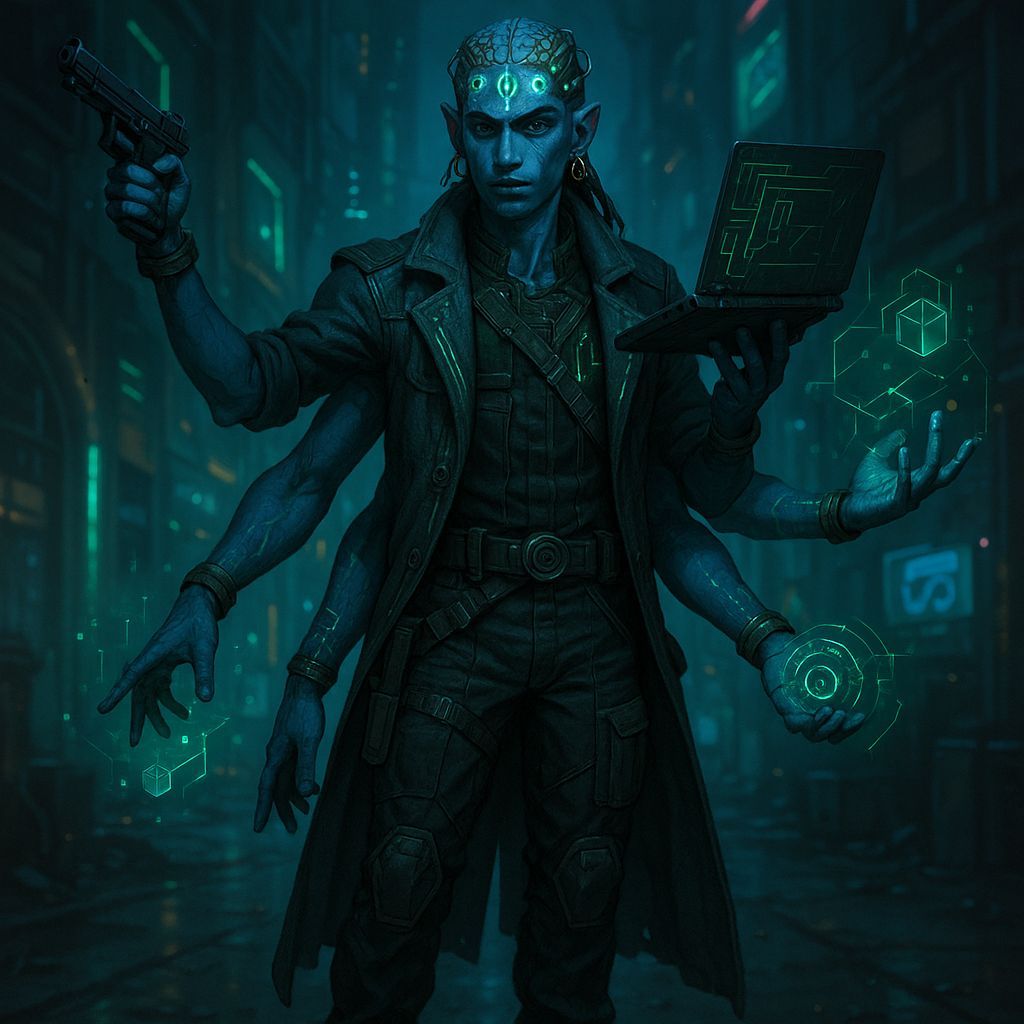 Shadowrun Male Nartaki Technomancer Character