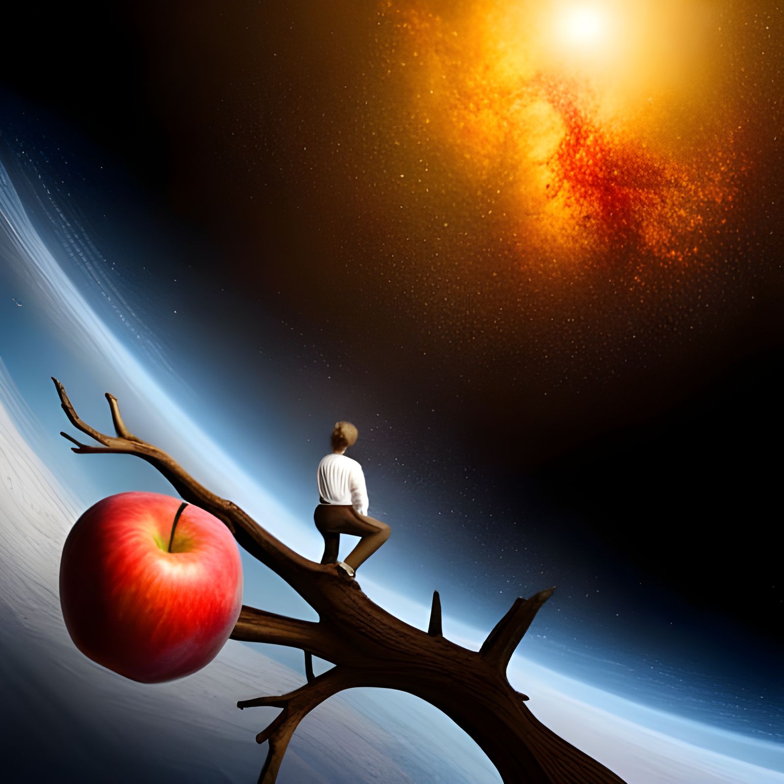 Newton's Apple: A Cosmic Gravity Display