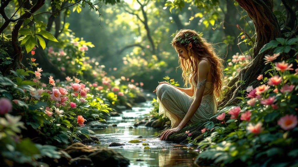 Enchanted Forest Glade in Whimsical Style