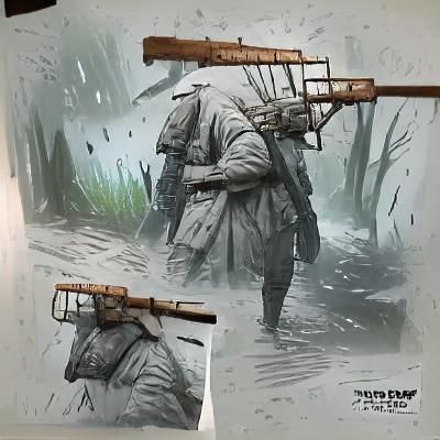 WW1 Trench Raider Concept Art