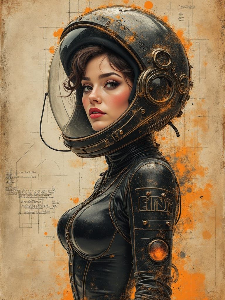 A Beautiful spacewoman