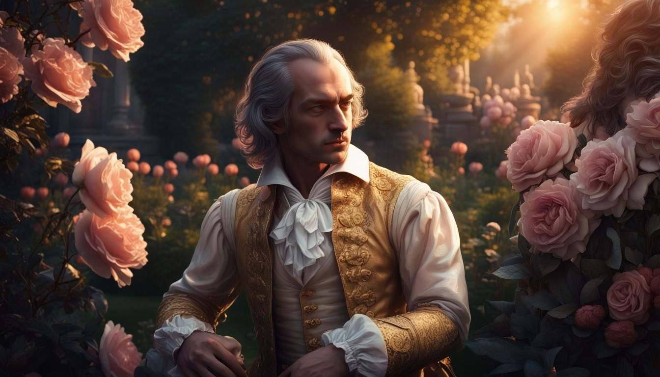 Contemplative Marquis: A Dark Fantasy Portrait