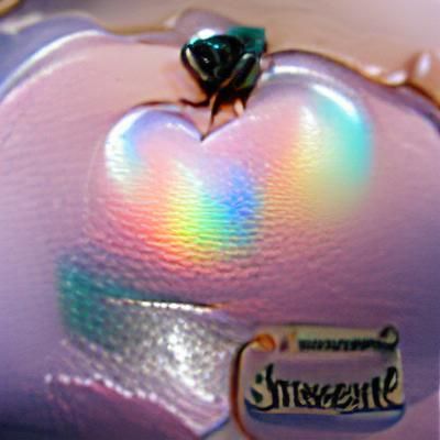 Abstract Iridescent Shimmering AI Art