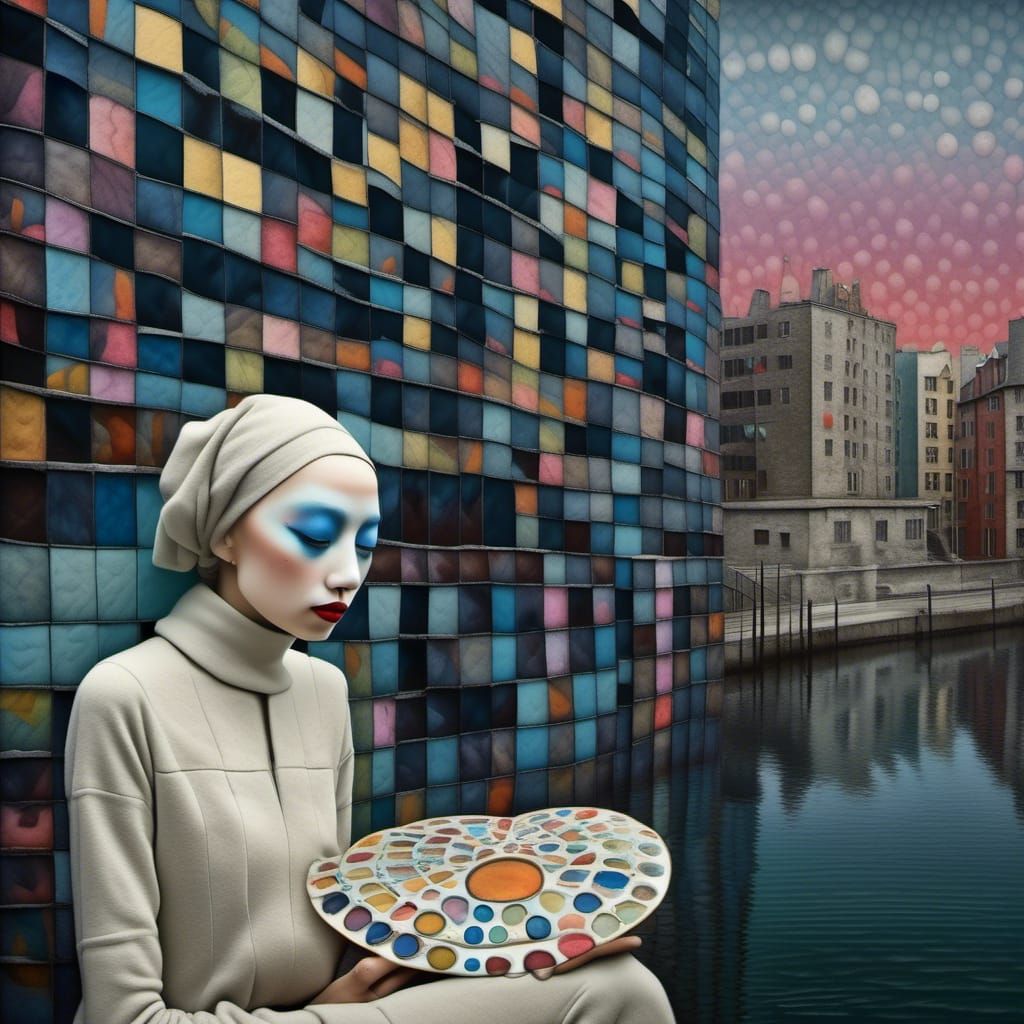 Polychromatic City Life in Bizarre Art Style