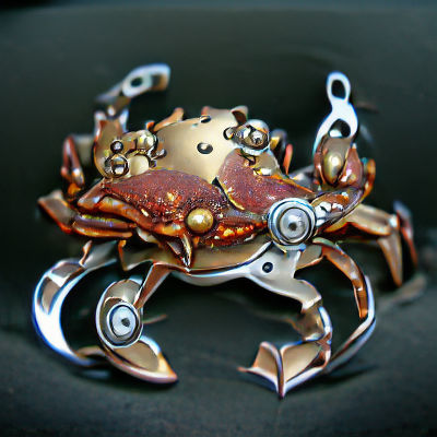 Steampunk Crab Mechanical Marvel