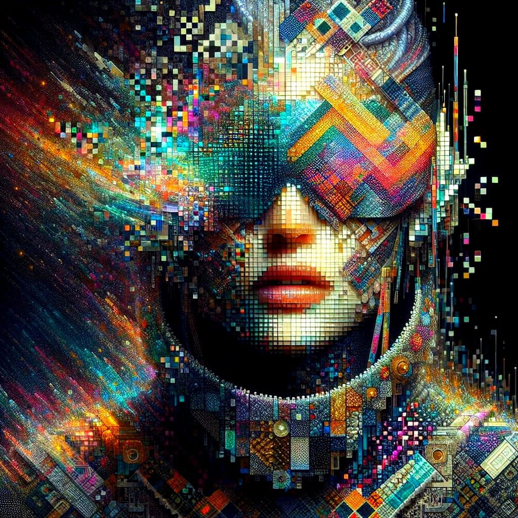 Digital Alchemy in Cyberpunk Style