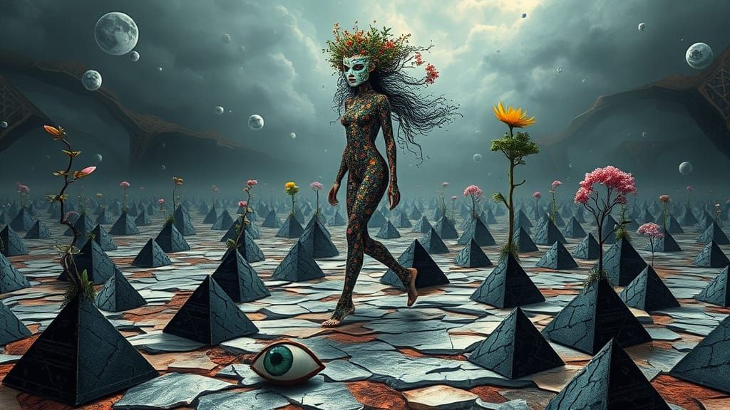 Surrealism Meets Bio Art in a Dreamlike Landscape