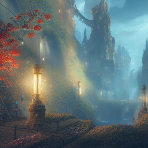 Fantastical Hope Spreads in Detailed Matte Painting