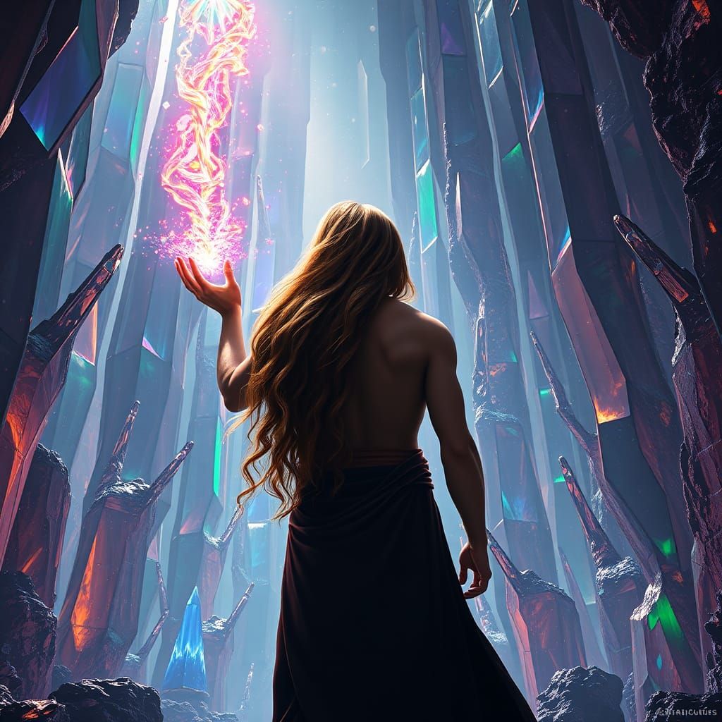 Crystal Cavern Magic: Fantasy Concept Art