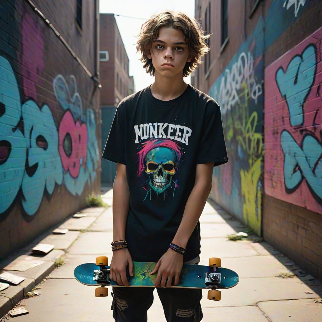 Teenage Rebellion in Urban Decay, Stylized Realism