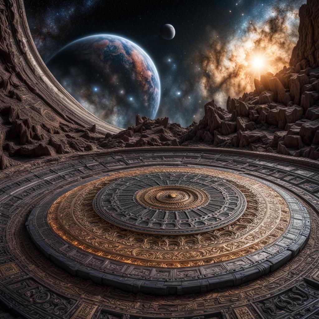 Hyperrealistic Cosmic Tabula Rasa in HDR