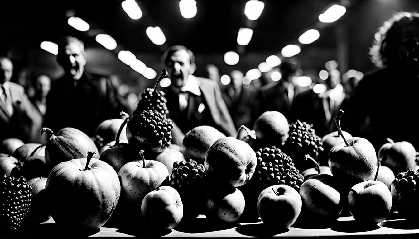 Zombie Fruit Salad Attack in 1930s Style