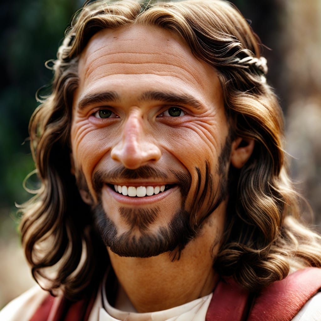 AI Rendition of Smiling Jesus