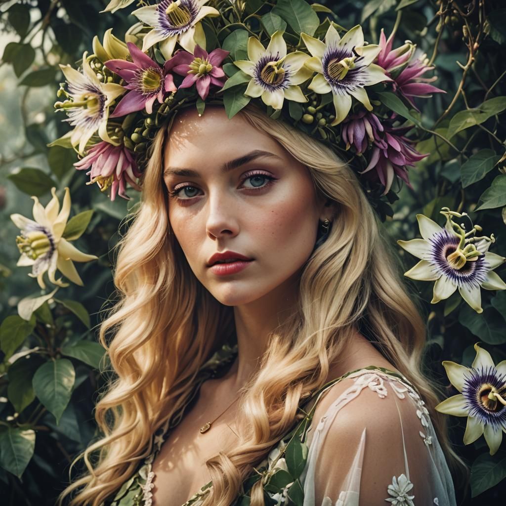 Passion Flower Goddess: Cinematic Film Portrait