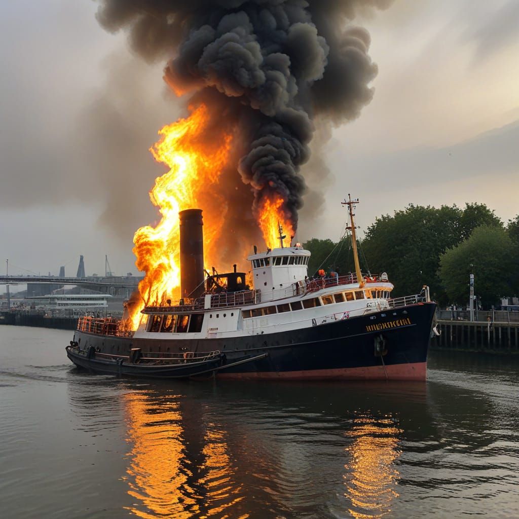 A former Mersey ferry has been gutted by fire.

The Royal Iris crossed the River Mersey for more than four decades but h...