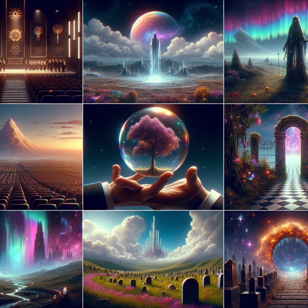 80s Dark Fantasy World with Cyberpunk Elements