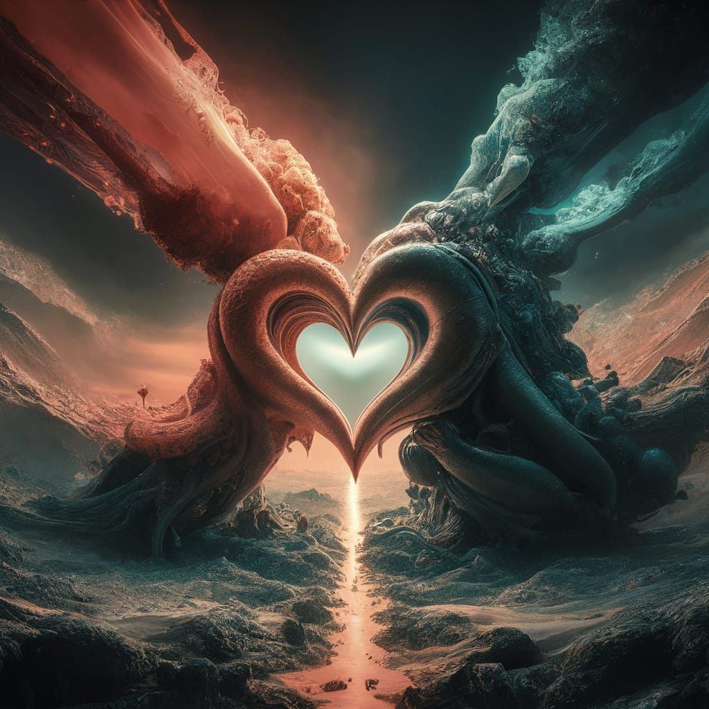 Love Transcends Barriers in Fantastical 8K Matte Painting