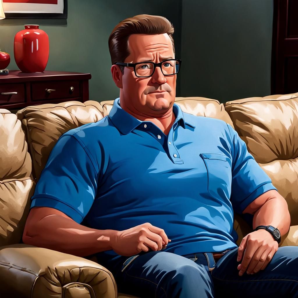 Hank Hill on Casting Couch: AI Generated
