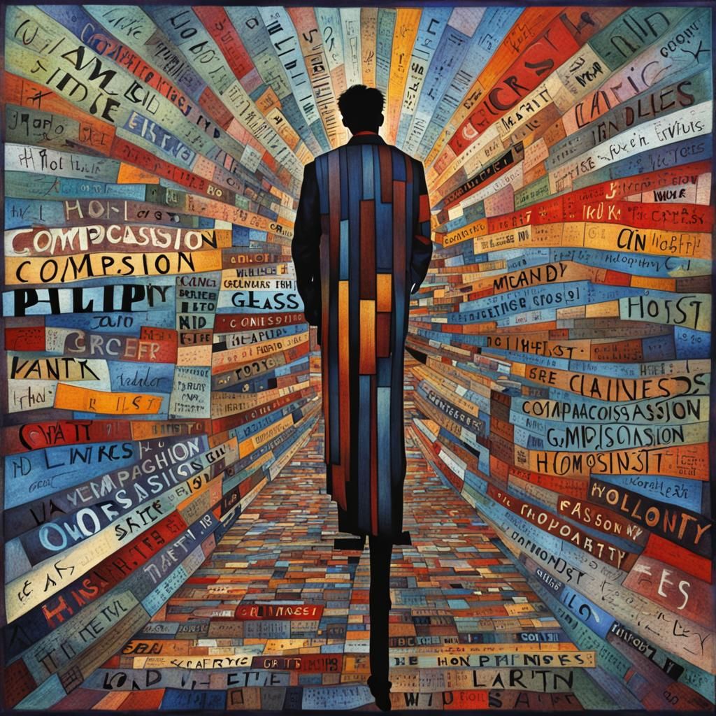 Compassion Honesty Clarity Kindness Word Art