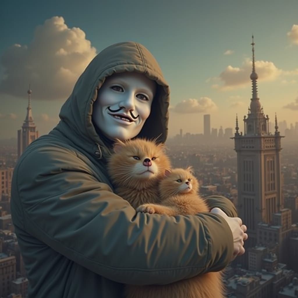 AI Art: Child Dreams in Urban Decay