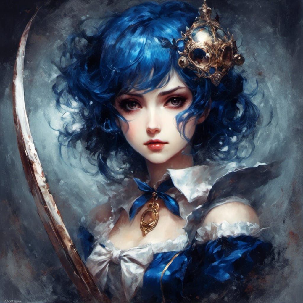 Gothic Sailor Mercury Anime Key Visual