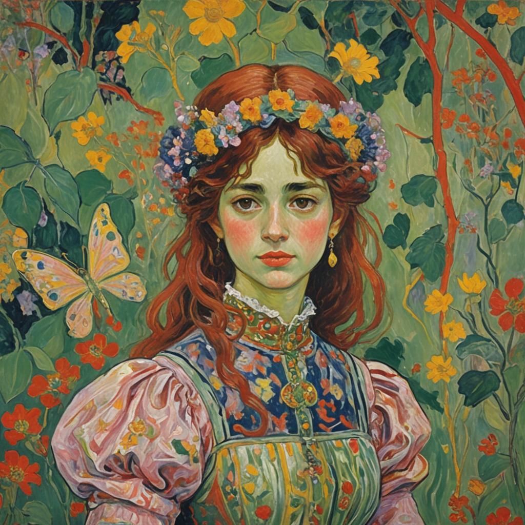 Fairy Princess in Abstract Impressionist Style