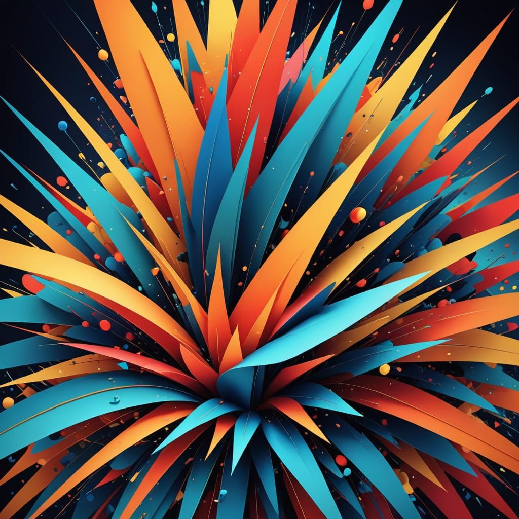 Ethereal Creatures Charge Across Plains in Abstract Expressi...