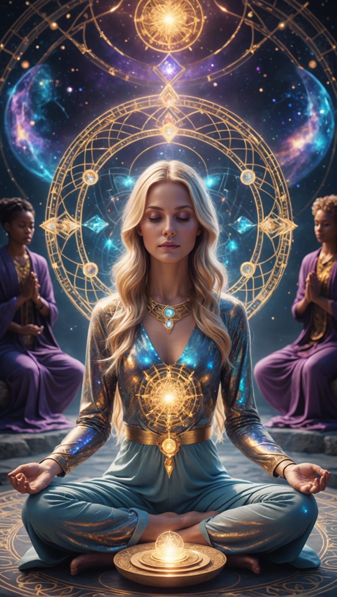 Blonde Women's Group Meditation: Holographic Astral Fantasy