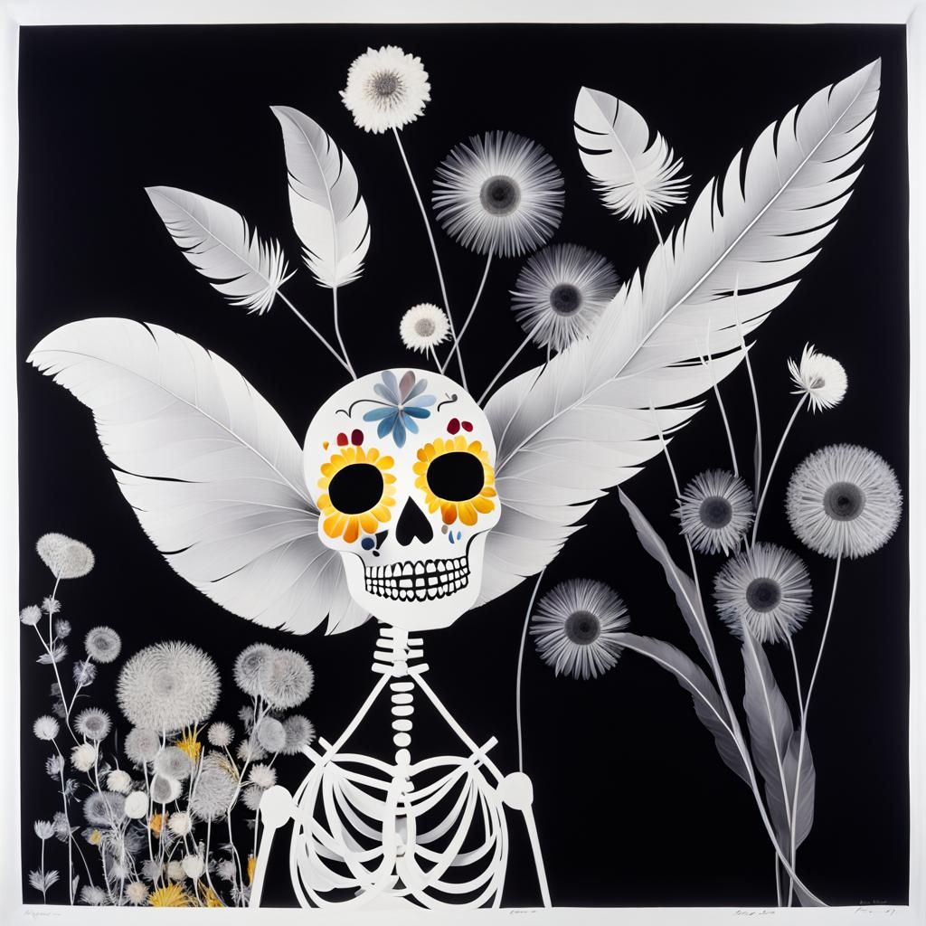La Catrina Floral Sugar Skull Dreamscape