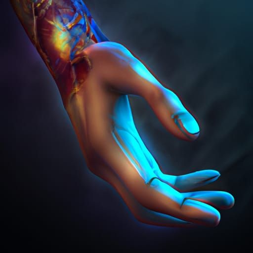 Hyperdetailed Hand in Dark Fantasy Style