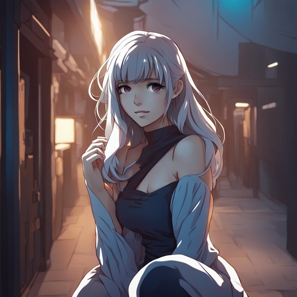 Anime Woman in Classic Style