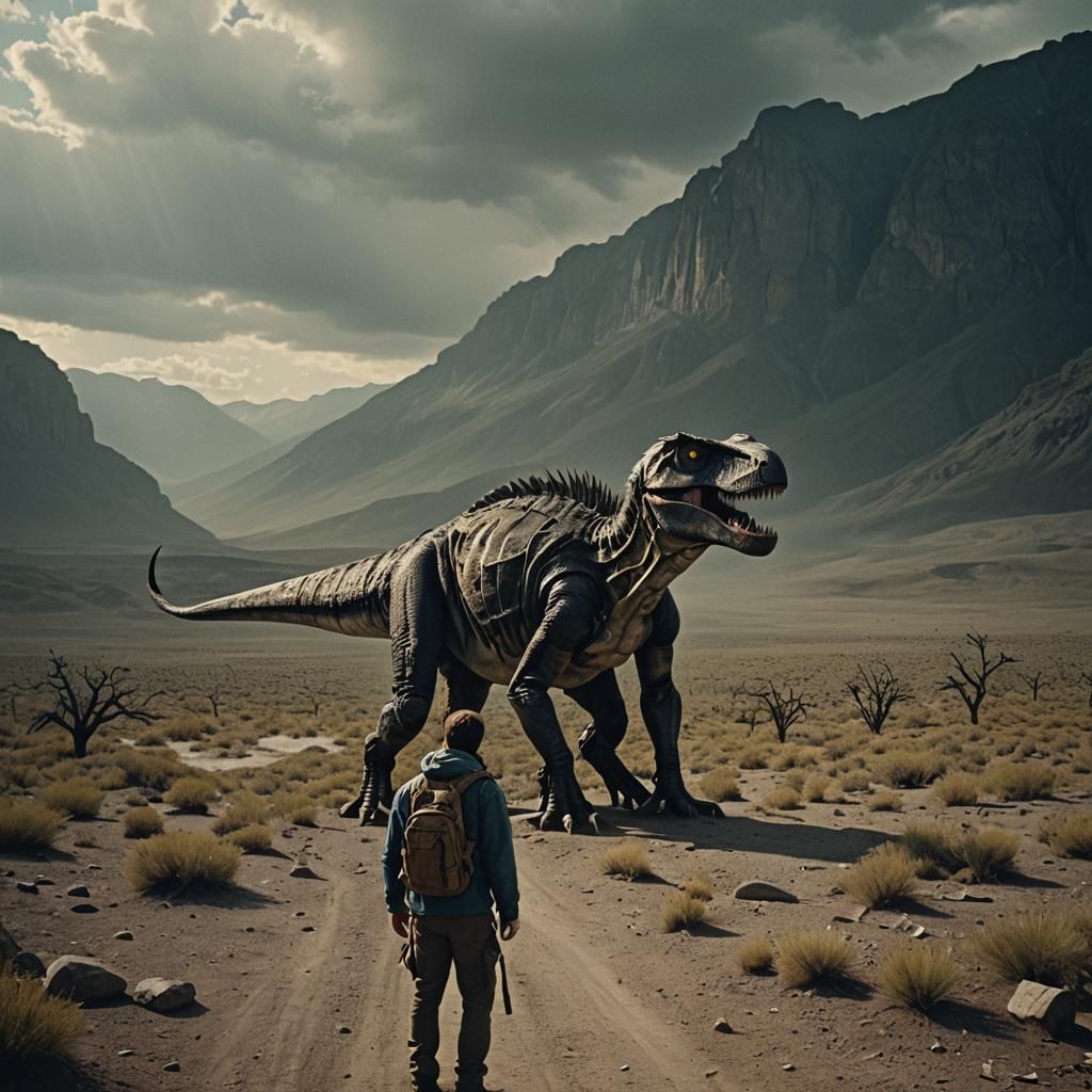 Cinematic Film Still with Dramatic Lighting