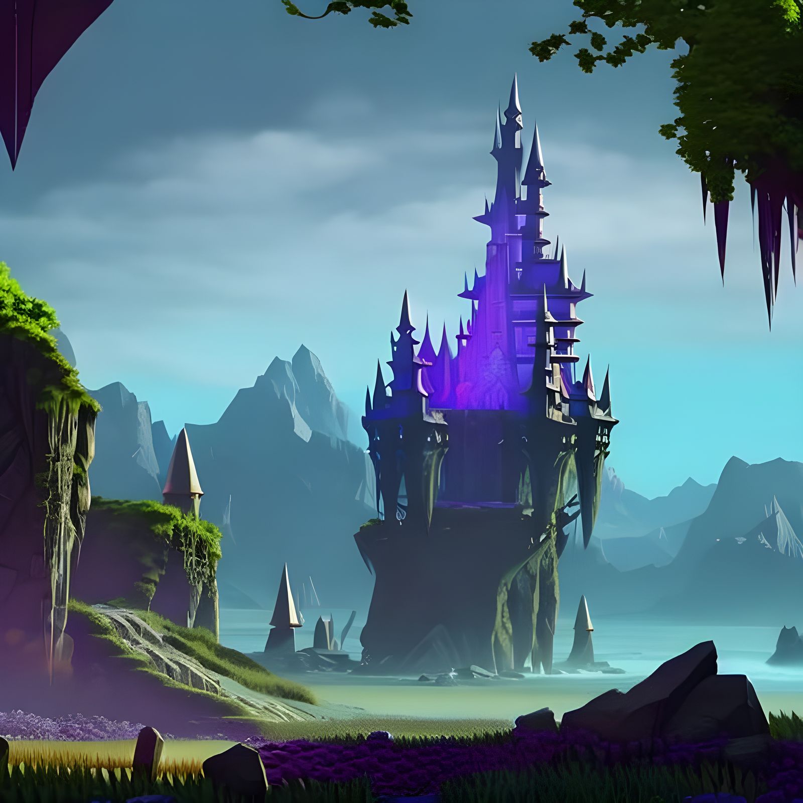 Amythyst crystal castle