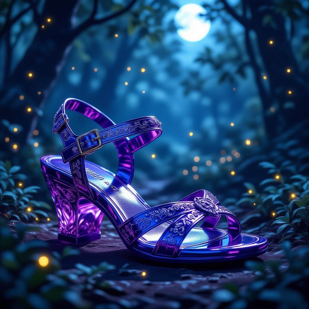 Amethyst Shoe Inspired by Roman Sculpture