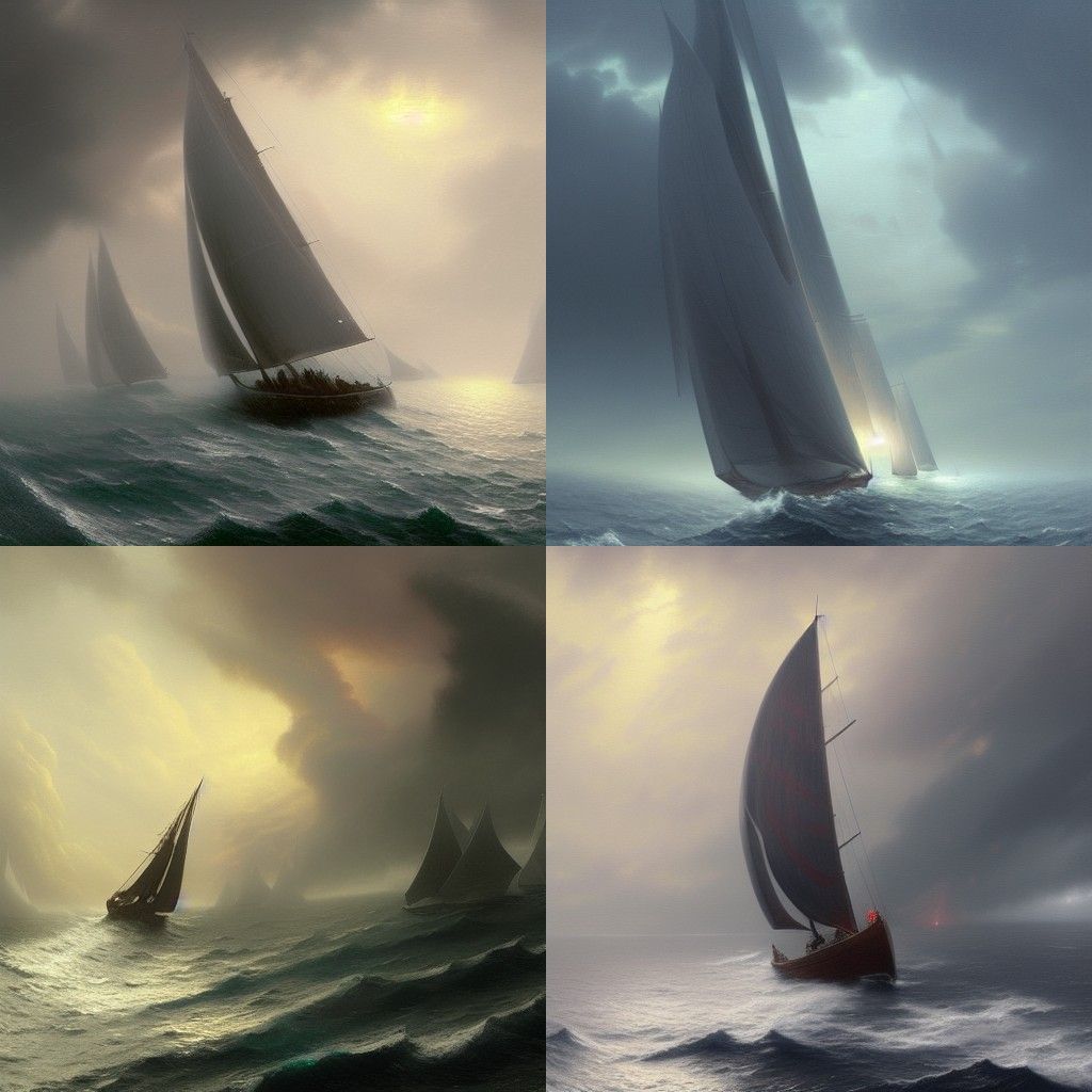 Ethereal Helmsman Steers Stormy Seas