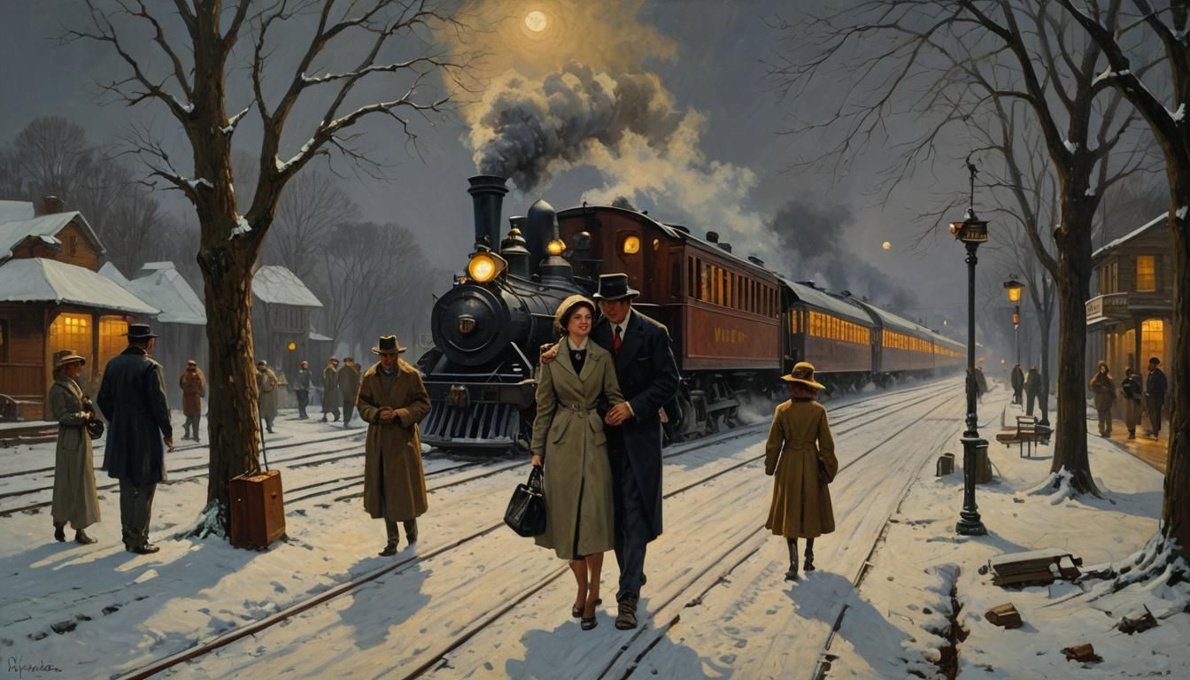 Southern Romance: Woman Leaving on Midnight Train