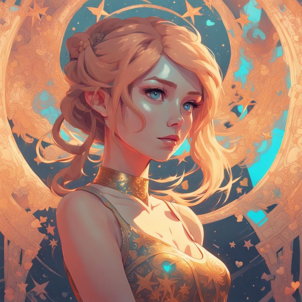 Pastel Rainbow Girl in Breath of the Wild Style