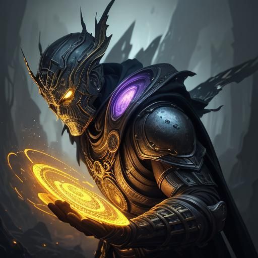 Insect Frozen in Amber: Dark Fantasy Concept Art